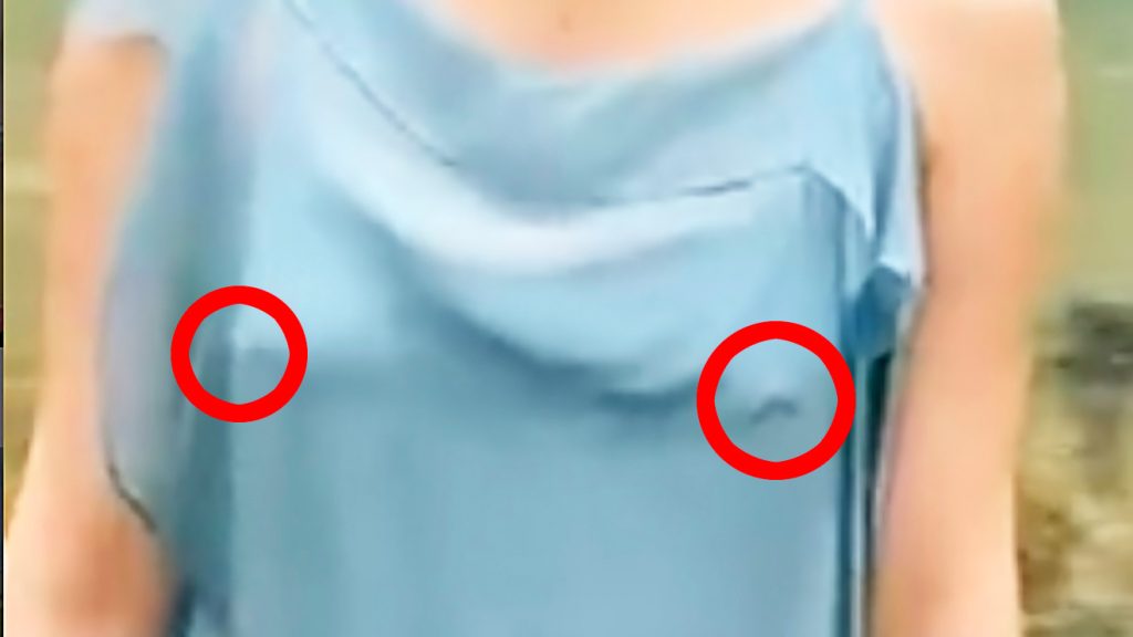 浜辺美波　乳首　勃起　２